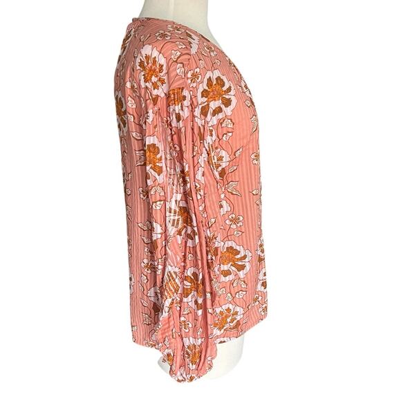 J. Crew Ruffle Sleeve Top Floral Office Casual Boho Colorful Career Size Small - Picture 5 of 13